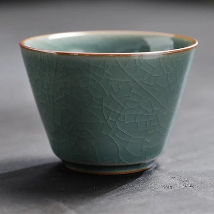 Service à thé chinois Gaiwan 3 tasses en céramique format voyage