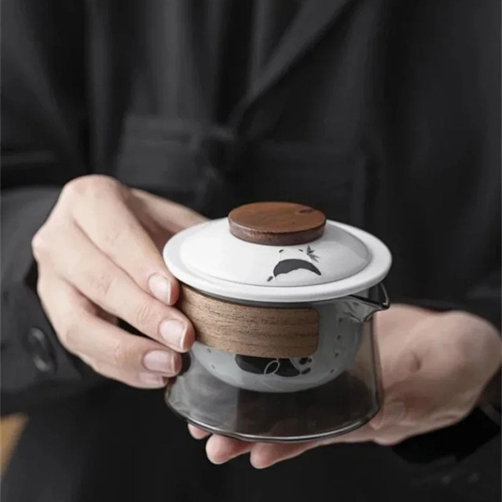 Service à thé de voyage 1 théière & 3 tasses avec pochette nomade