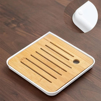 Service à thé Gongfu en porcelaine théière rotative 360° & sac de transport