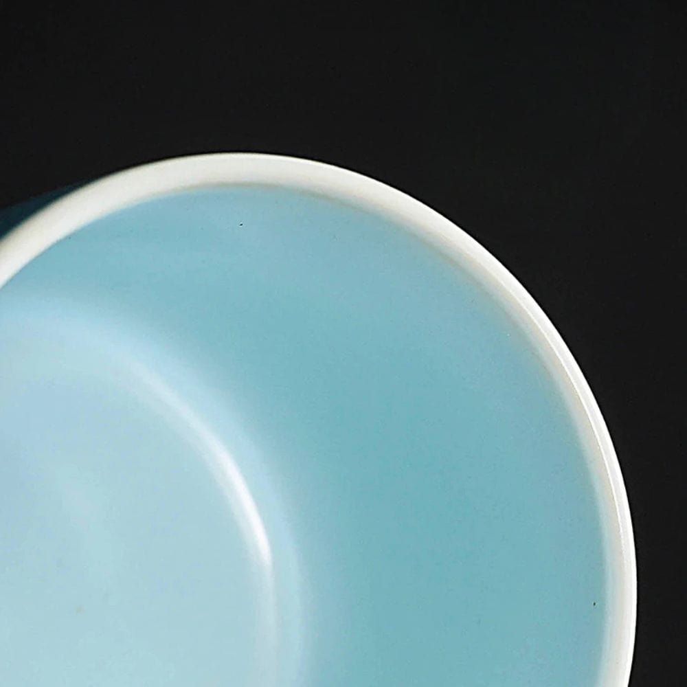 Tasse à thé artisanal vintage avec anse en bois Céramique style wabi-sabi