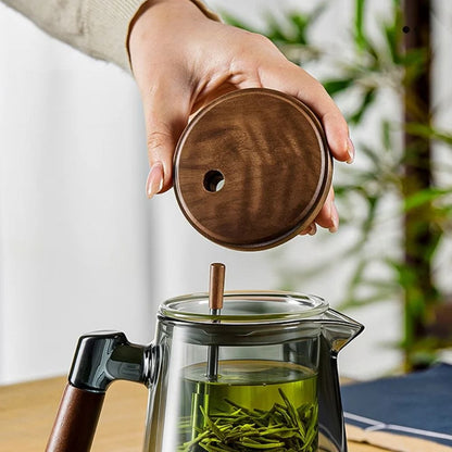 Tasse à thé double paroi avec filtre 650 ml verre & inox