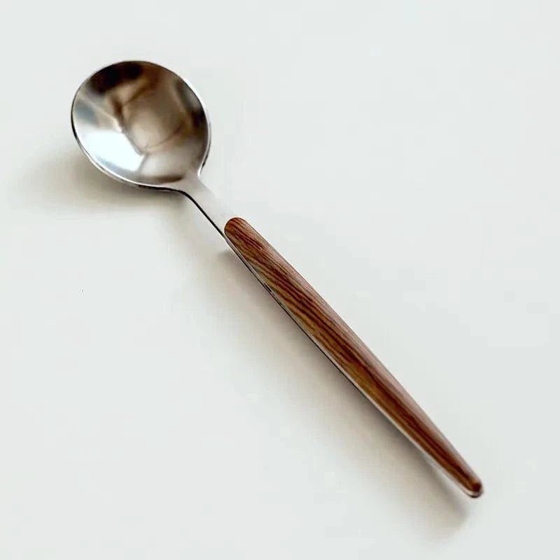 Tasse à thé en verre 200 ml avec plateau bois & cuillère