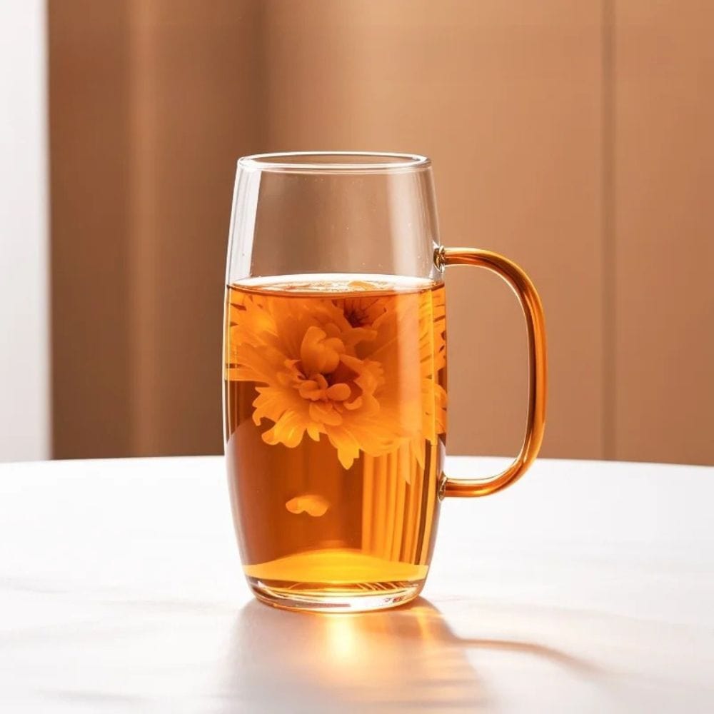 Tasse à thé en verre avec anse 400 ml