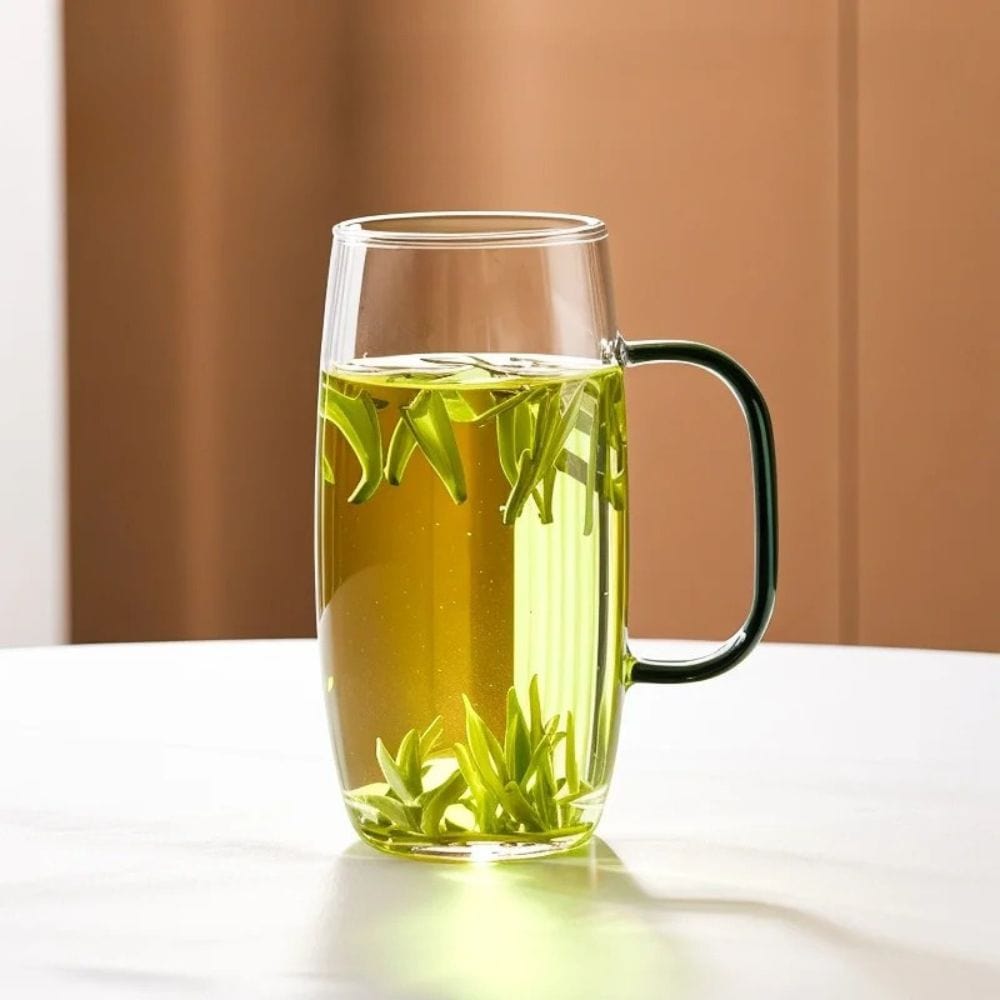 Tasse à thé en verre avec anse 400 ml