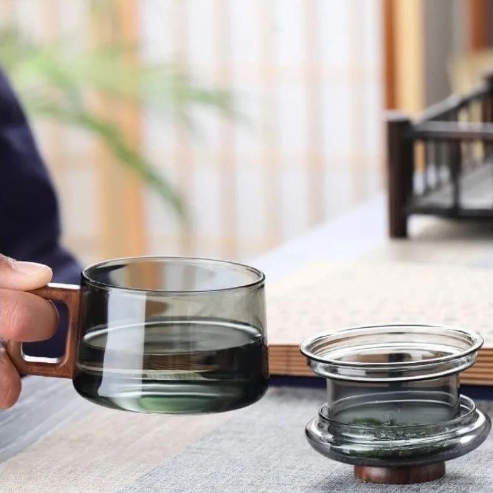 Tasse à thé en verre avec filtre amovible 300 ml