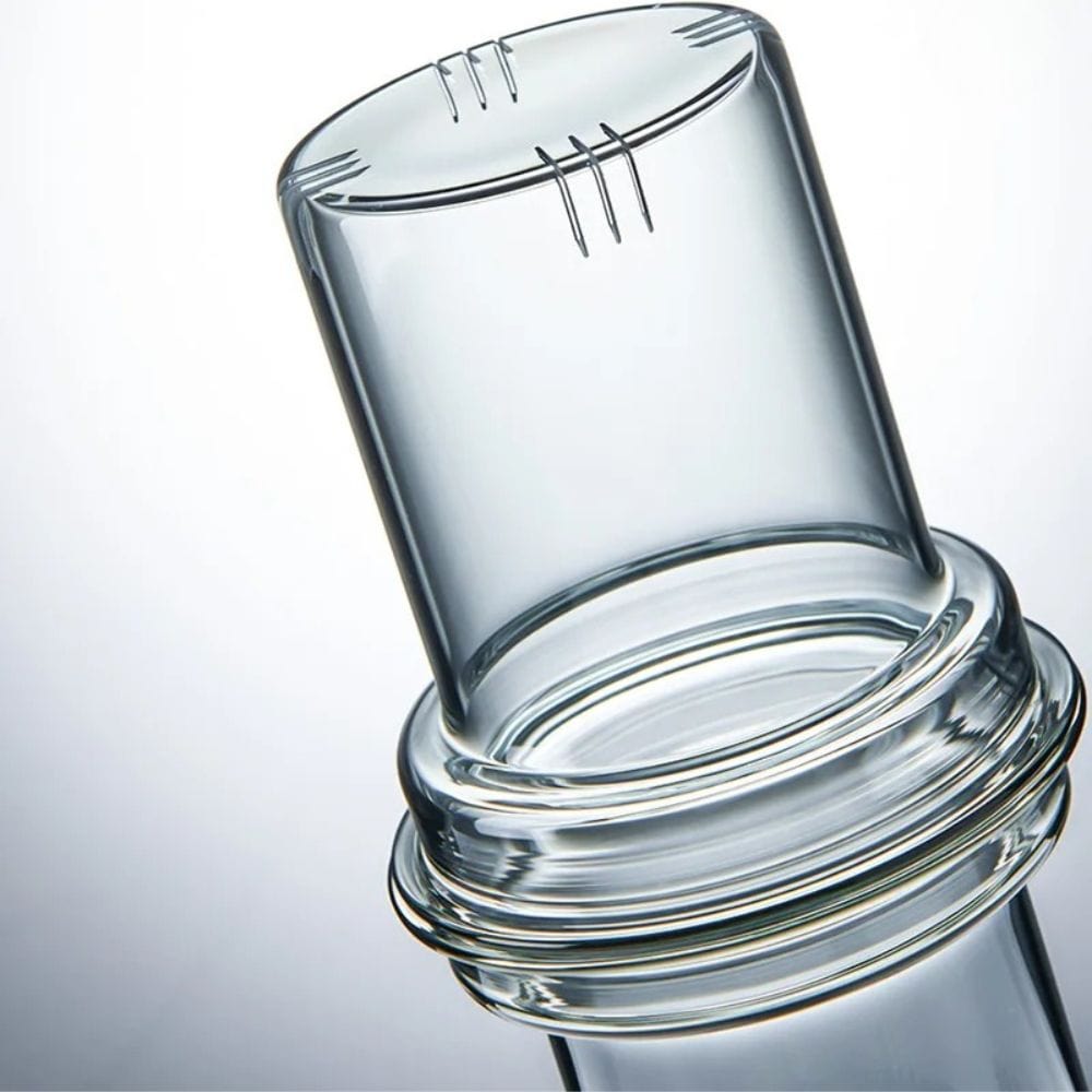 Tasse à thé en verre avec poignée bois 400 ml ou 525 ml