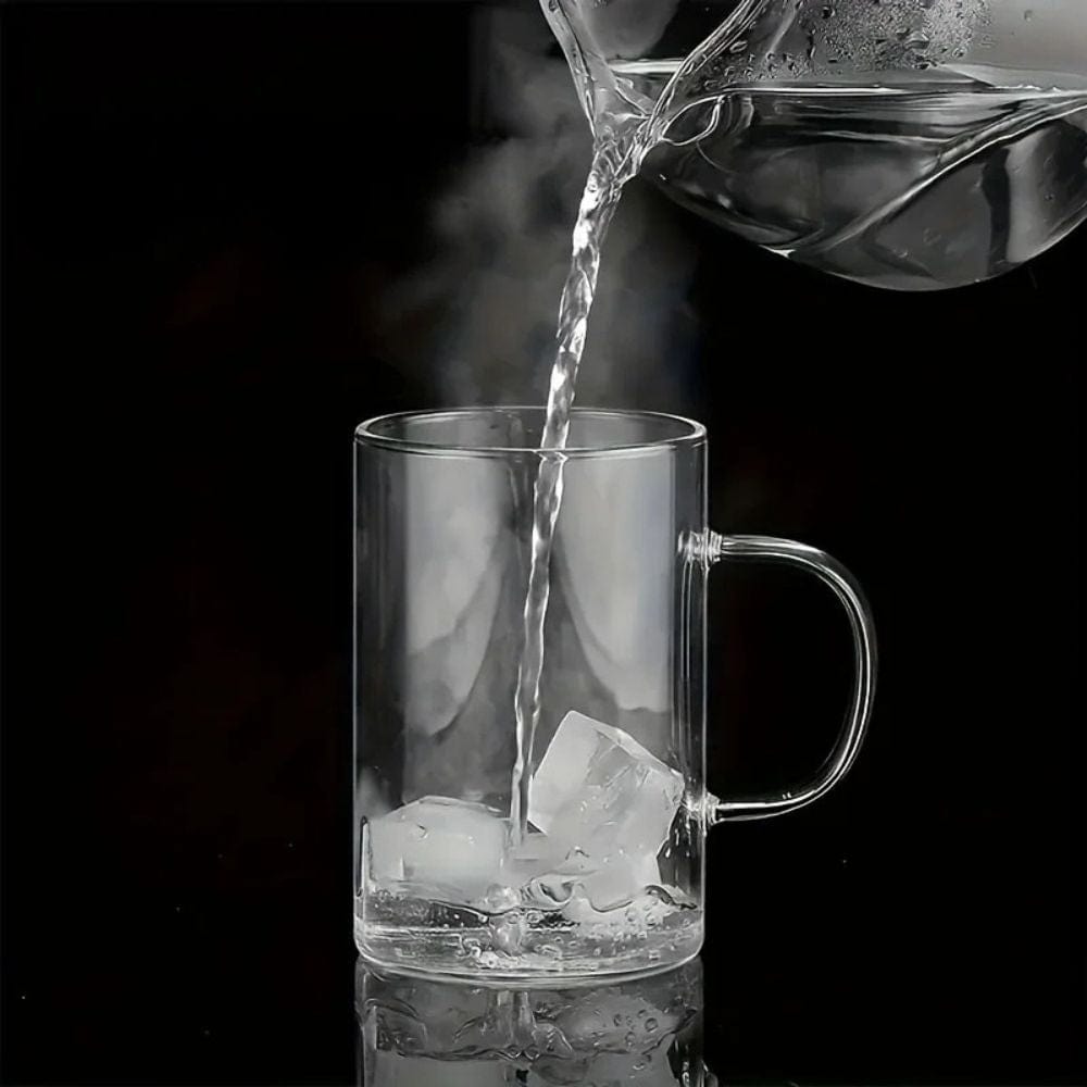 Tasse à thé en verre borosilicate avec infuseur inox 477 ml