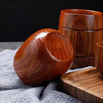 Tasse à thé japonaise en bois massif Artisanat en bois de jujubier (100-200 ml)