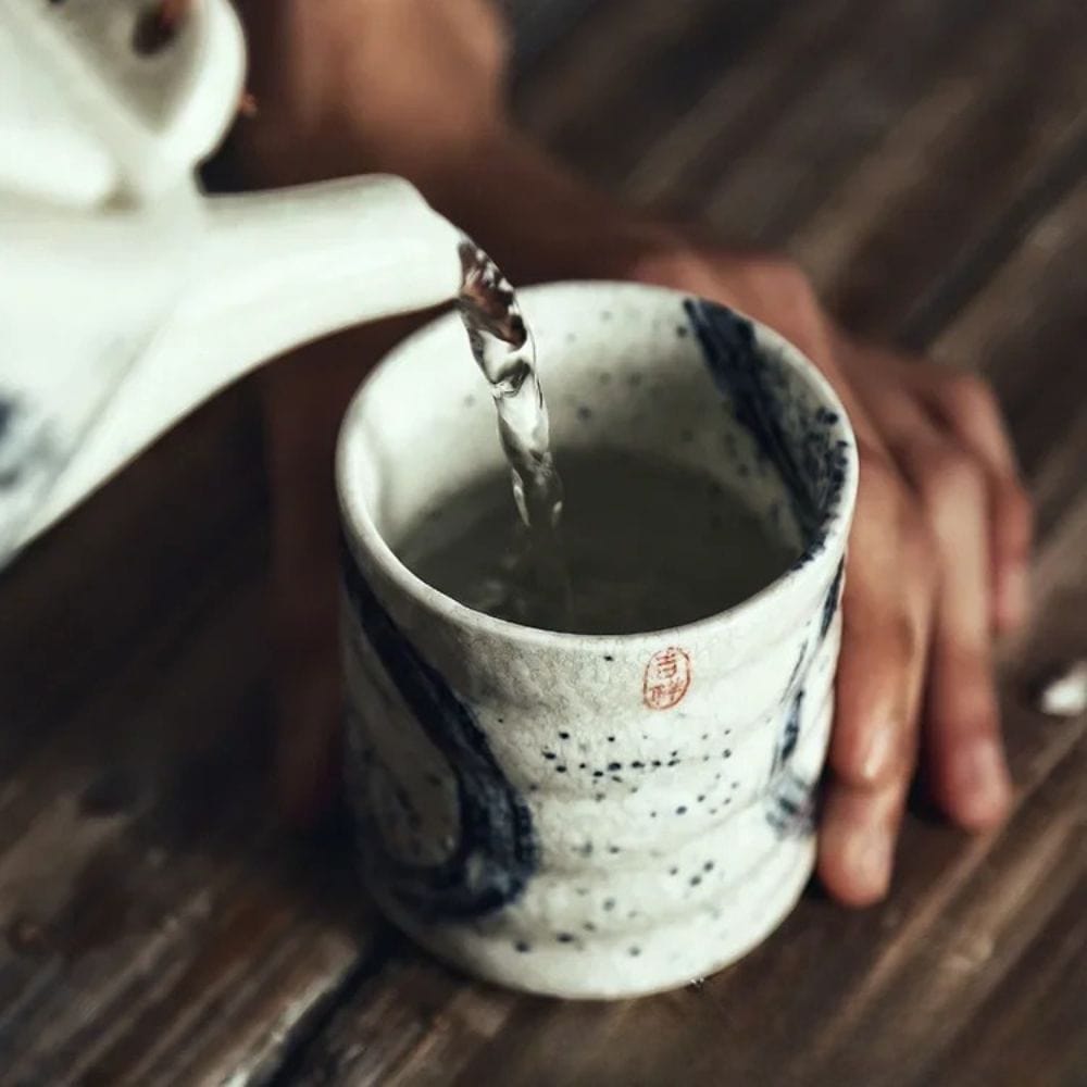 Tasse à thé japonaise en céramique artisanale 250 ml