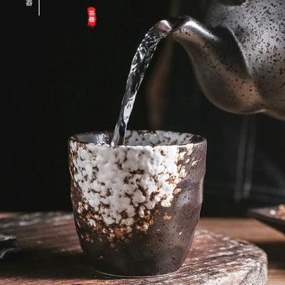 Tasse à thé japonaise en céramique florale 180 ml