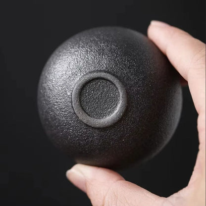 Tasse à thé japonaise en céramique Style rétro wabi-sabi (60 ml)