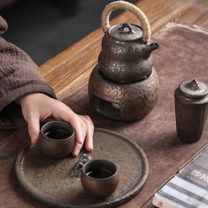 Tasse à thé japonaise en céramique Style rétro wabi-sabi (60 ml)