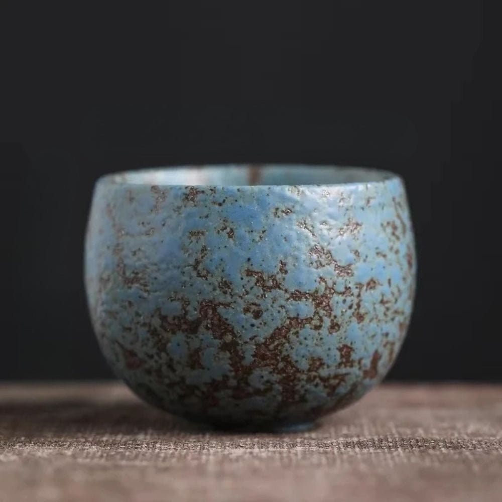 Tasse à thé japonaise en céramique Style rétro wabi-sabi (60 ml)