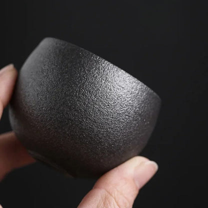 Tasse à thé japonaise en céramique Style rétro wabi-sabi (60 ml)