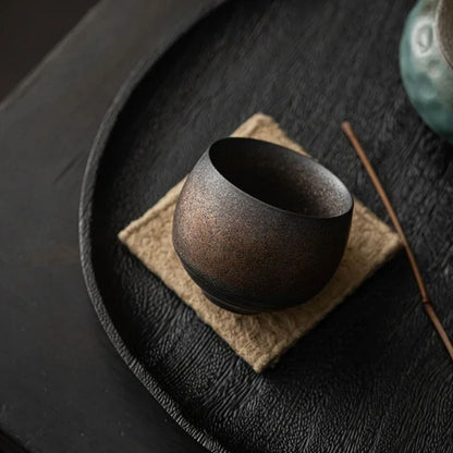 Tasse à thé japonaise grès artisanal style ancien