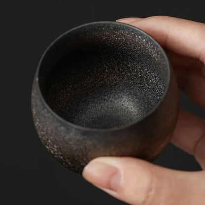 Tasse à thé japonaise grès artisanal style ancien