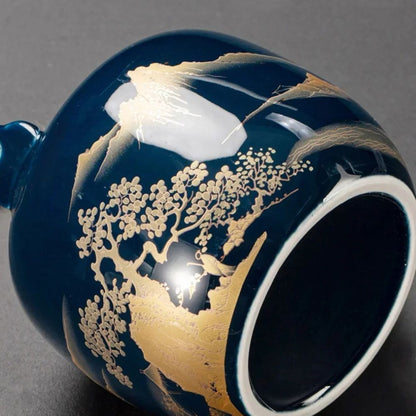 Tasse à thé japonaise noire en céramique 180 ml