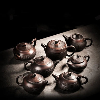 Théière artisanale en poterie pour Gong Fu Cha 300 ml