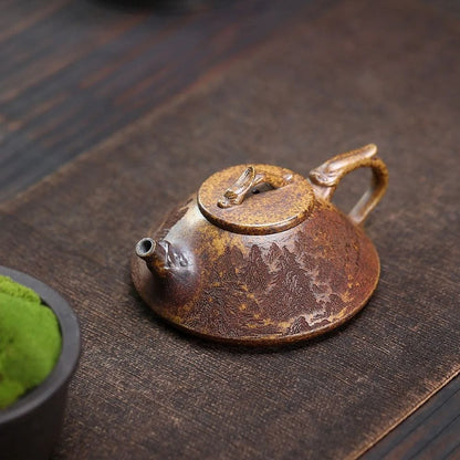 Théière en argile violette 160 ml faite à la main