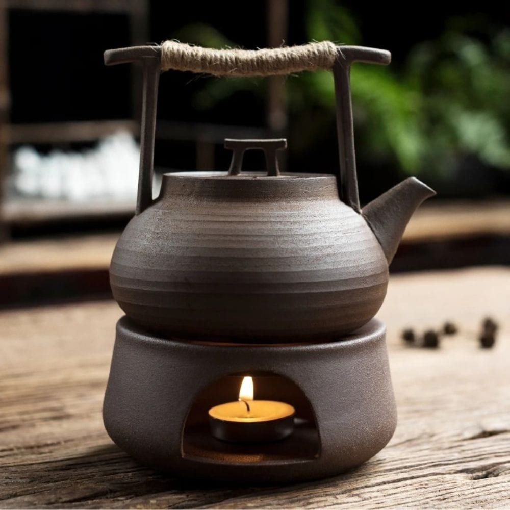 Théière en céramique artisanale 350 ml style japonais