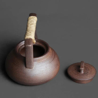 Théière en céramique artisanale 350 ml style japonais