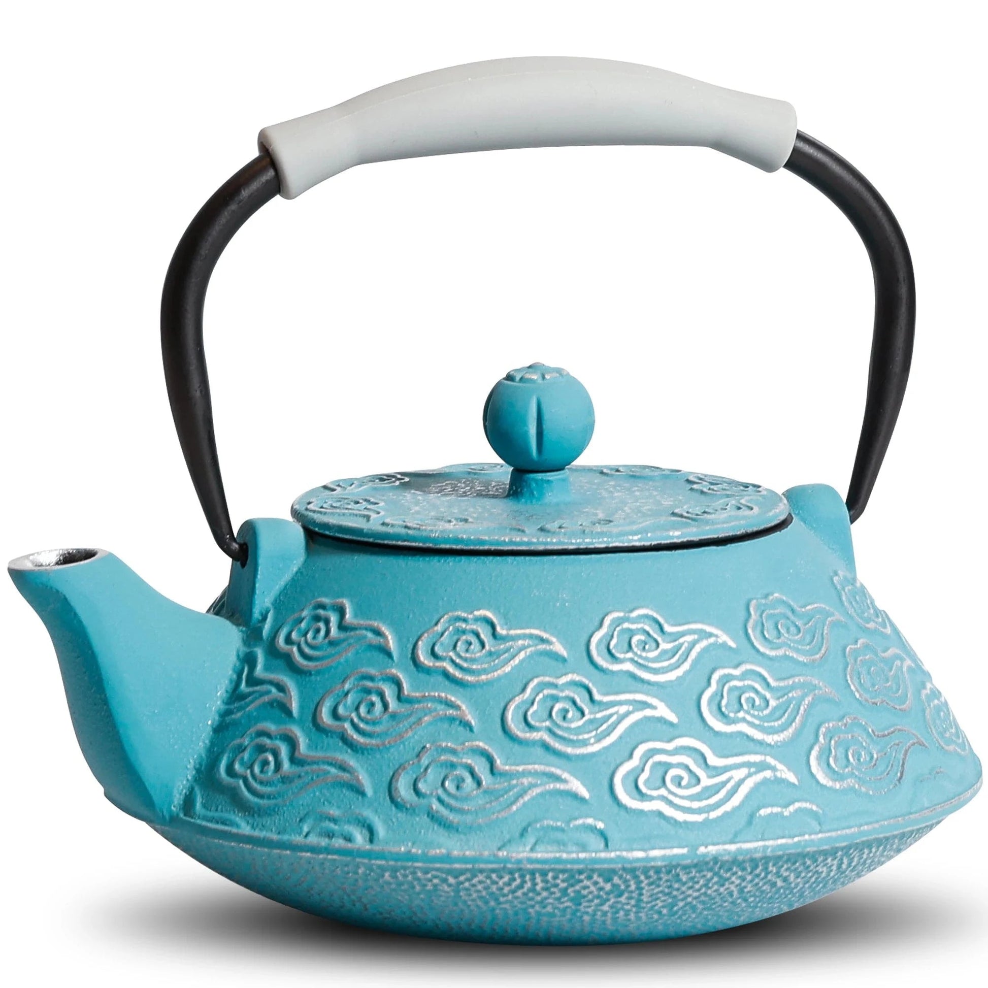 Théière en fonte japonaise émaillée motif nuage 800 ml