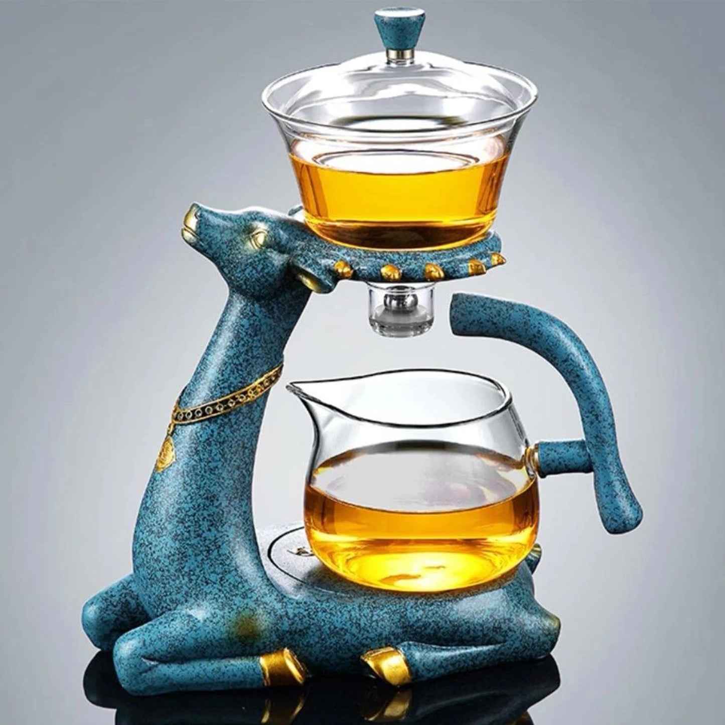 Théière en verre avec base renne & infuseur 300 à 350 ml