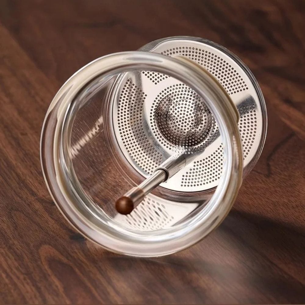 Théière en verre avec filtre & couvercle magnétique 450 ml