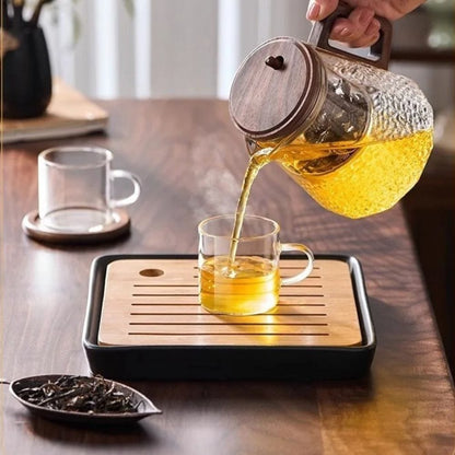 Théière en verre avec filtre & couvercle magnétique 450 ml