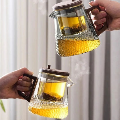 Théière en verre avec filtre & couvercle magnétique 450 ml