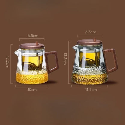 Théière en verre avec filtre & couvercle magnétique 450 ml
