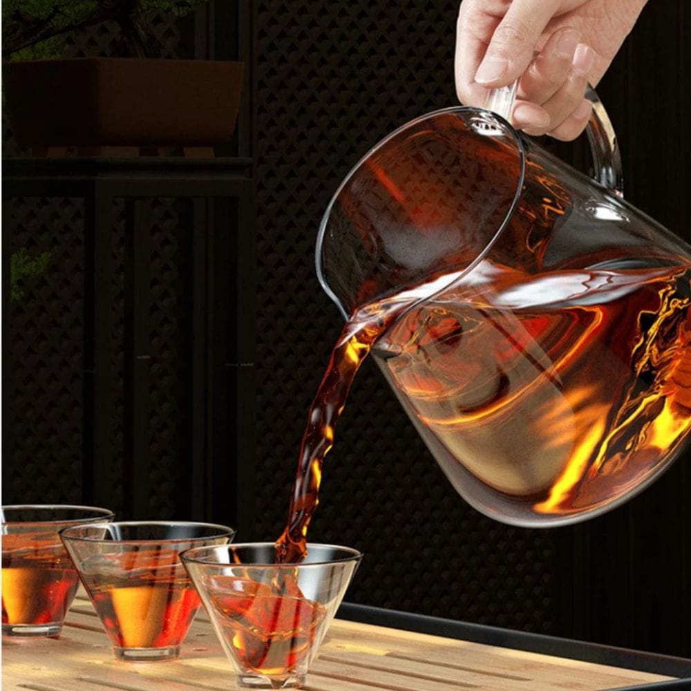 Théière en verre borosilicate 500 ml avec filtre inox intégré