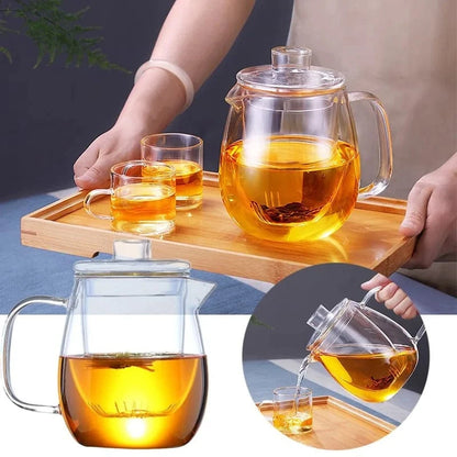 Théière en verre borosilicate 600 ml ou 1,2 L
