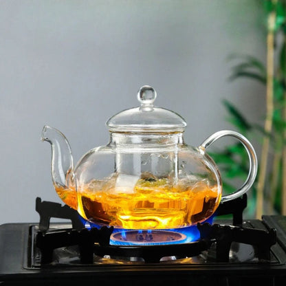 Théière en verre borosilicate avec filtre 400 ml à 1,6 L