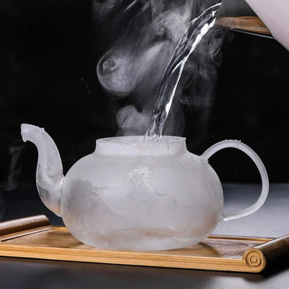 Théière en verre borosilicate avec filtre 400 ml à 1,6 L