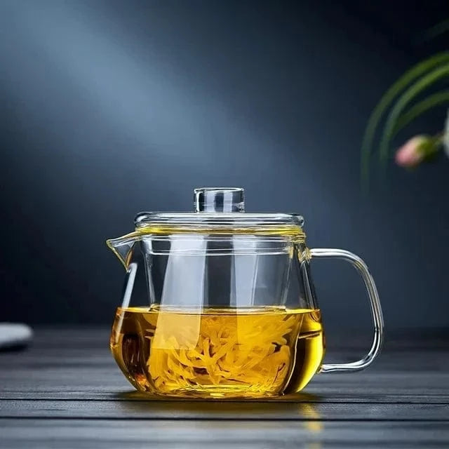 Théière en verre borosilicate design pingouin 480/600 ml