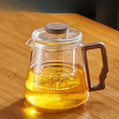 Théière en verre épais 620 ml avec filtre Service Kung Fu