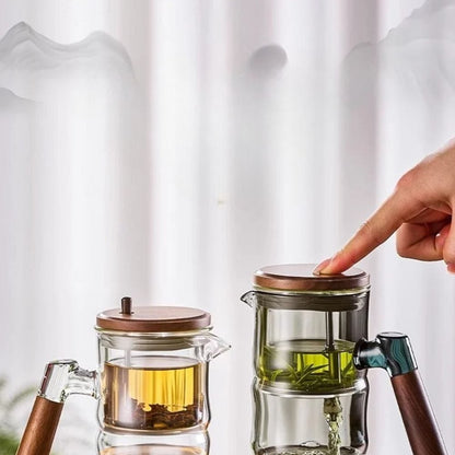 Théière en verre forme bambou avec filtre Set 500 ml