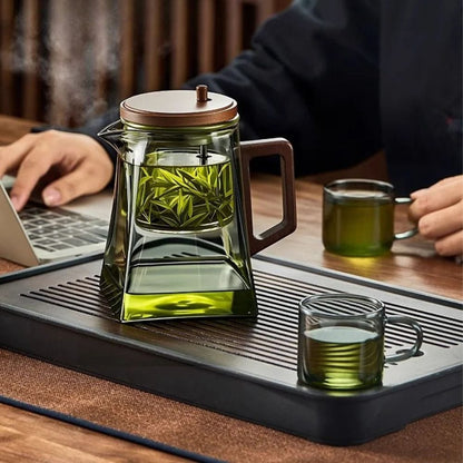 Théière flottante en verre Infuseur intégré 900 ml