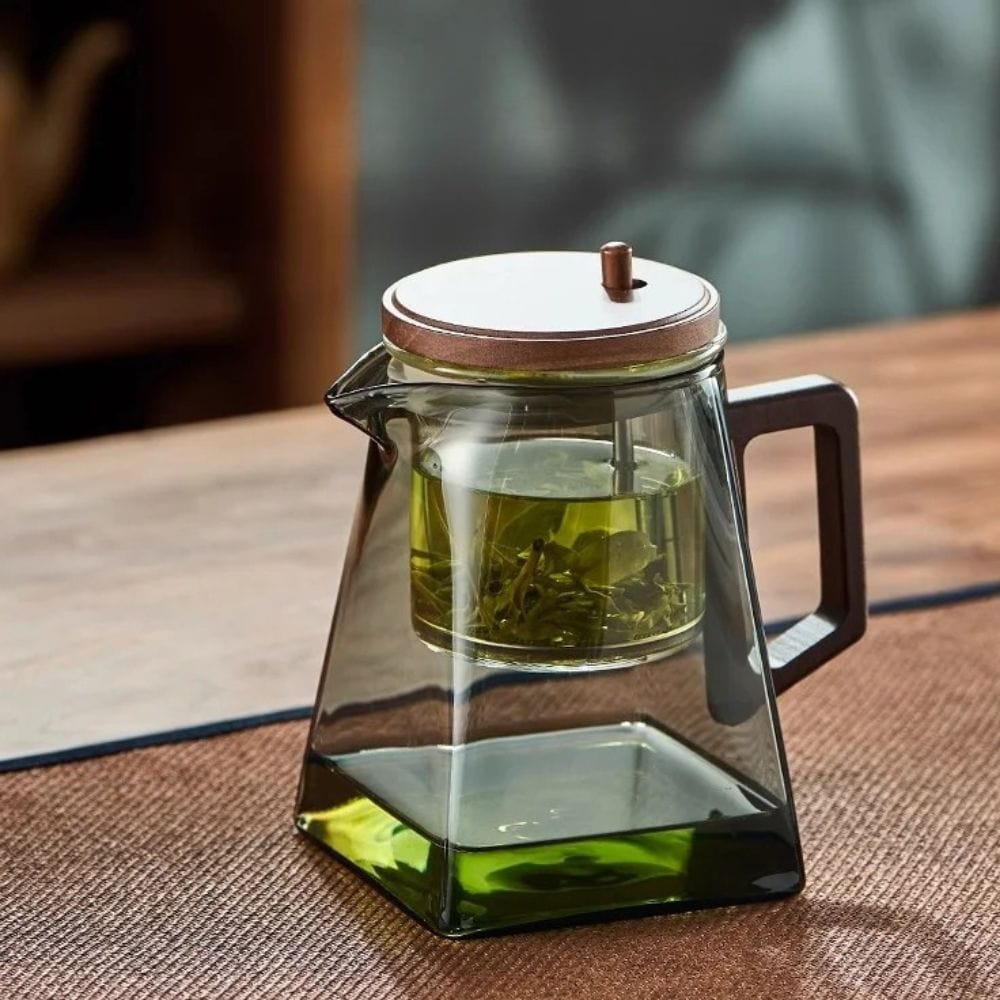 Théière flottante en verre Infuseur intégré 900 ml