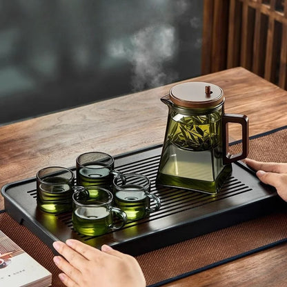 Théière flottante en verre Infuseur intégré 900 ml