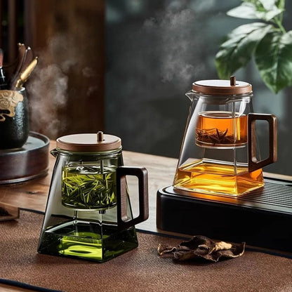 Théière flottante en verre Infuseur intégré 900 ml