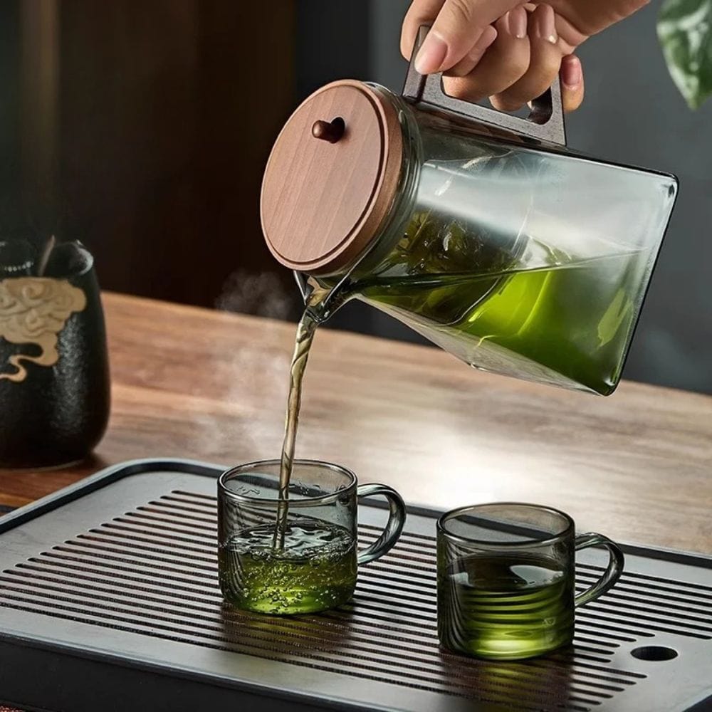 Théière flottante en verre Infuseur intégré 900 ml