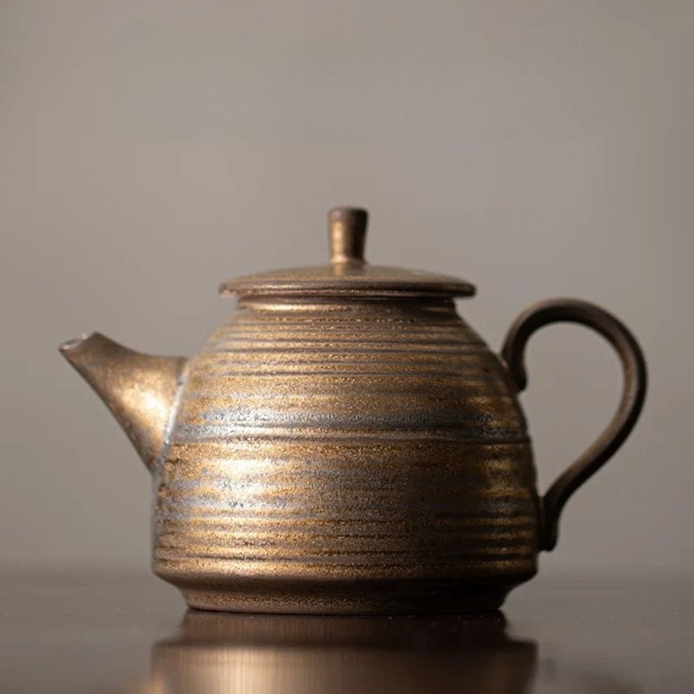 Théière japonaise en céramique émaillée 200 ml artisanale