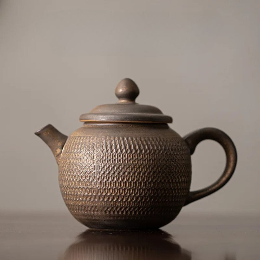 Théière japonaise en céramique émaillée 200 ml artisanale