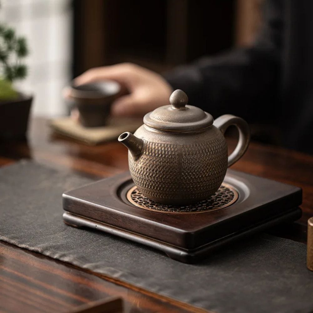 Théière japonaise en céramique émaillée 200 ml artisanale