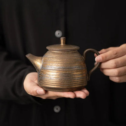 Théière japonaise en céramique émaillée 200 ml artisanale