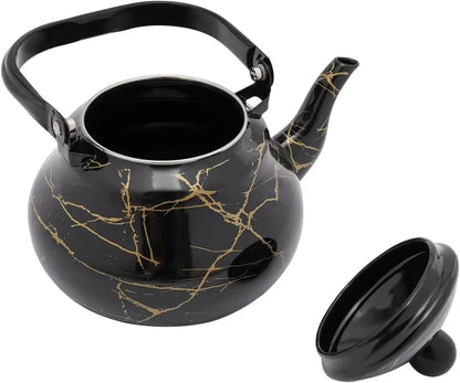 Théière vintage en émail 2L compatible induction & gaz